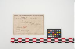 Etikett zu Bronzeperlarmreif (NHMW-PRAE-025292)